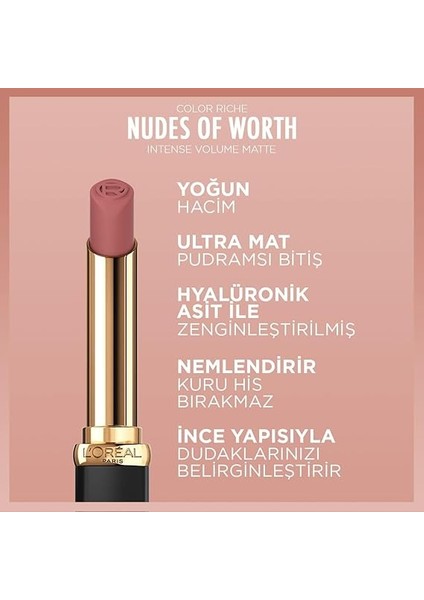 Parıs Color Riche Intense Volume Matte Ruj - 505 Nude Resilient indirimleri