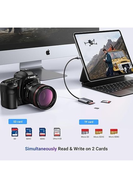 USB C Kart Okuyucu Sd/tf Kart Okuyucu Thunderbolt 3 Harici Bellek Kartı Okuyucu. fiyatları