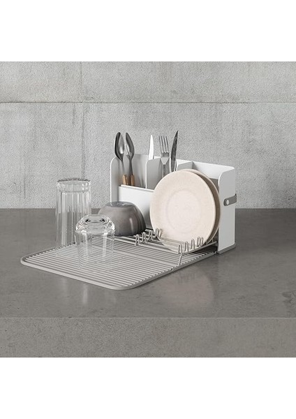 Sling Bulaşıklık, Katlanabilir Bulaşık Kurutucu, Caddy, Beyaz/gri fiyatları