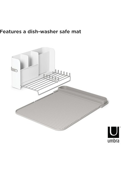 Sling Bulaşıklık, Katlanabilir Bulaşık Kurutucu, Caddy, Beyaz/gri fırsatları