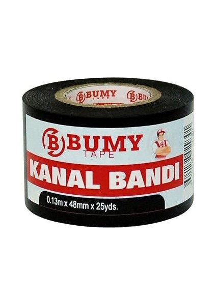 Pvc Kanal Bandı 48 mm x 25 Yds - Siyah