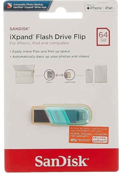 Ixpand Flash Drive Flip 64GB, Mint Color