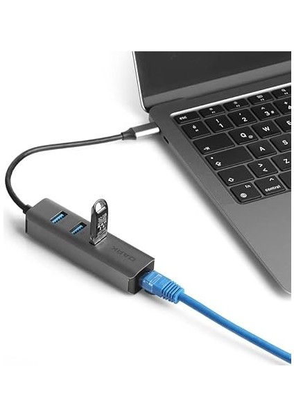USB 3.1 Type-C 3 Port USB 3.0 Çoklayıcı + Gigabit Lan Ethernet Dönüştürücü (DK-AC-U31X3GL) indirimleri