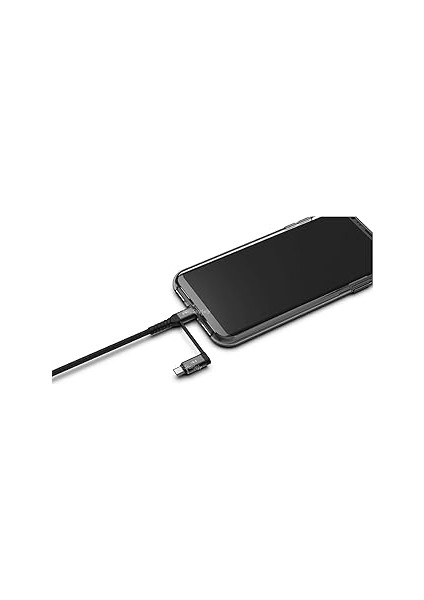 Type-C Kablosu Adaptör USB Çoklayıcı Micro USB Type-C Kablo Hızlı Şarj ve Data Aktarım Destekli Siyah fırsatları
