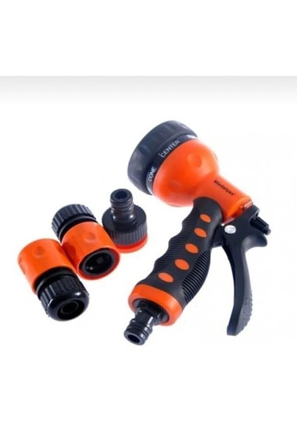 Fonksiyonlu 4lü Otomatik Bahçe Sulama Seti Tabancası 1/2" MD-708