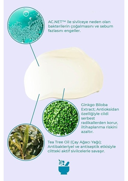 Akne Eğilimli Ciltler Için Çay Ağacı Içeren Kontrol Jel modelleri