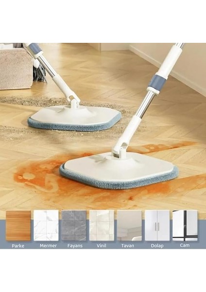 Clean Master Temizlik Seti Temiz & Kirli Suyu Ayırma Özelliği 2 Bez Yedekli indirimleri