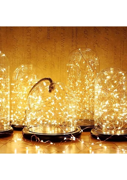 Peri LED Metre Gün Işığı Sarı Renkli Pilli Dekoratif Aydınlatma Süsleme Parti Sarı LED Işık Yılbaşı LED Işık Süsleme Dekorasyon Işığı Şerit Aydınlatma LED (Günışığı, 10) fiyatları