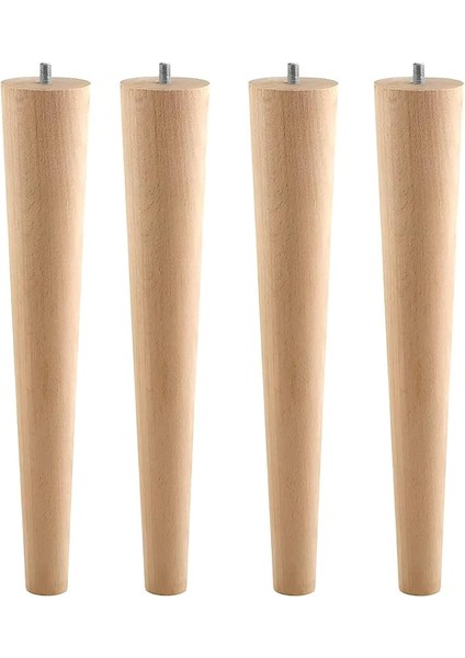 Adet Ahşap Ayak 35 cm Masa Zigon Sehpa Tv Ünitesi Puf Tabure Ayağı Ayakları Konik M8 Civatalı