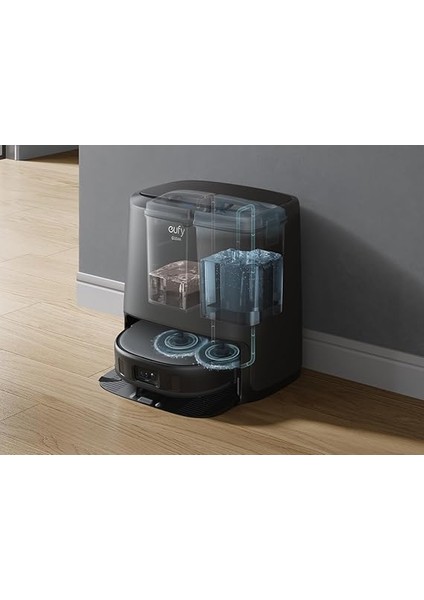 By Anker Clean X9 Pro Hibrit Robot Süpürge, 5500 Pa, Çift Döner Başlıklı Basınçlı Mop Sistemi, Otomatik Temizleme Istasyonlu, Halı Temizliği Için Mop Kaldırma, Lazer Navigasyon, Siyah fiyatları