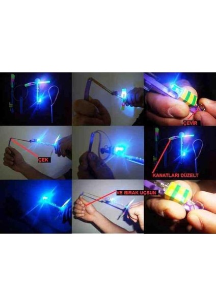 Geceleri Parlayan Fırlatmalı LED Işıklı Sapan Oyuncak BAMBMNM218 fiyatları