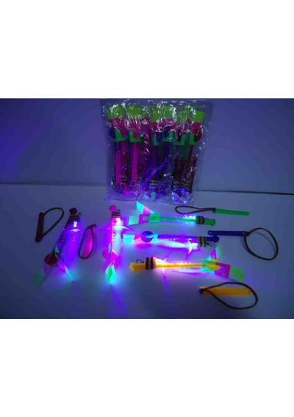 Geceleri Parlayan Fırlatmalı LED Işıklı Sapan Oyuncak BAMBMNM218 modelleri