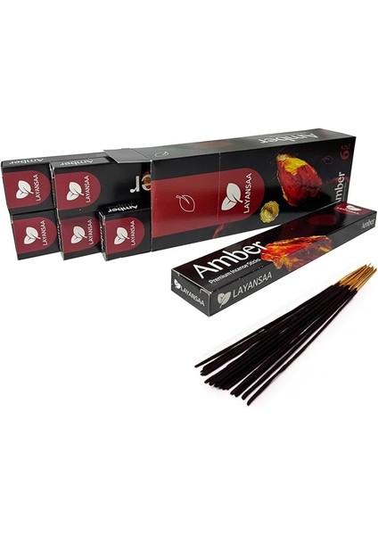 Amber Kokulu Özel Aroma Kokusu Agarbatti Arınma 20 Adet 1 Paket Çubuk Tütsü