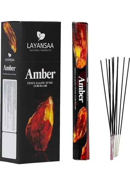 Amber Kokulu Özel Aroma Kokusu Agarbatti Arınma 20 Adet 1 Paket Çubuk Tütsü fırsatları