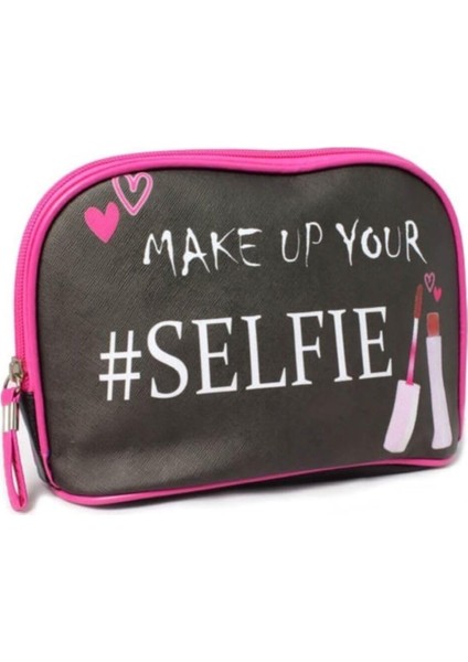 Eleganza Make-Up Selfie Yazılı Çanta