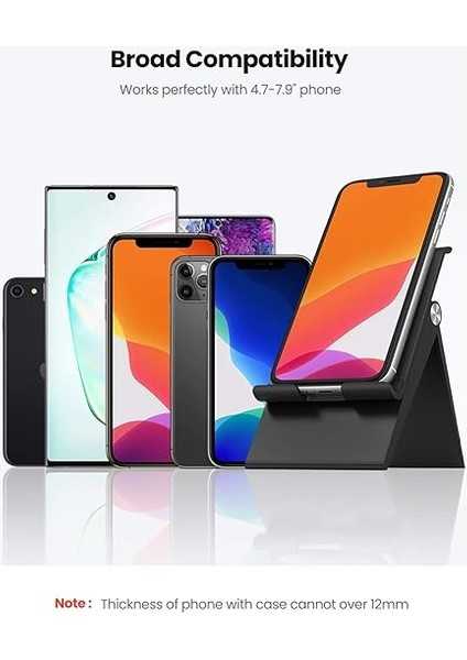 Ayarlanabilir Cep Telefonu Standı iPhone 11 Pro Max Xs, Galaxy S20 S10, Huawei P30 Vb. ile Uyumlu (Siyah) indirimleri
