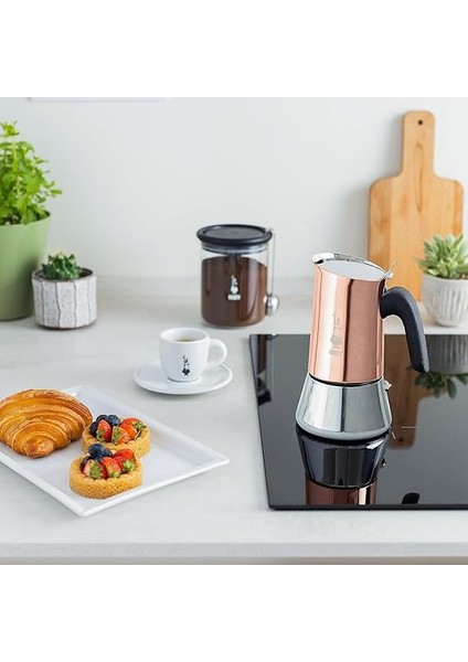 - Venus: 4 Cups Ocak Üstü Espresso Pişirici - 170ML - Kahverengi, Gümüş Renk - Paslanmaz Çelik Gövde - Patentli Güvenlik Valfi - Tüm Ocak Türleri Için Uygundur (Indüksiyon Dahil) fiyatları