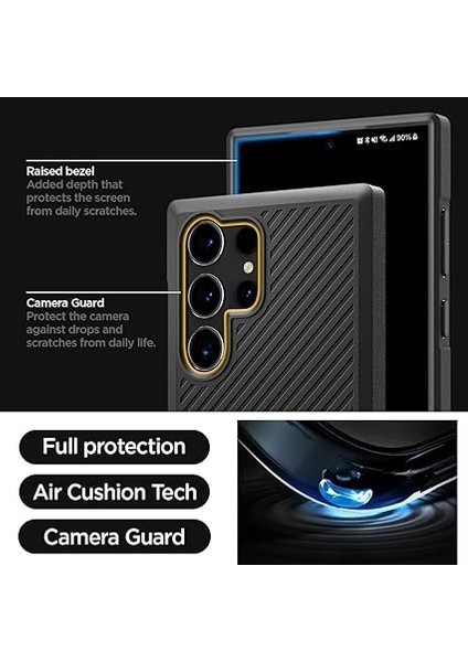 Galaxy S24 Ultra Kılıf Core Armor Matte Black - ACS07194 fiyatları