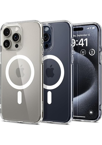 iPhone 15 Pro Kılıf Ultra Hybrid Magfit Magsafe Özellikli White - ACS06715
