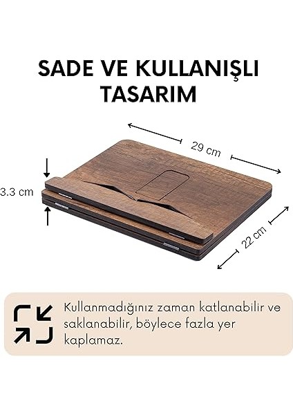 Wood - Kitap Okuma Standı (Ceviz) fiyatları