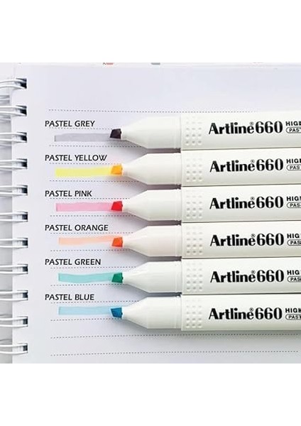 660 Pastel Seri 6'lı Fosforlu Kalem Seti fırsatları
