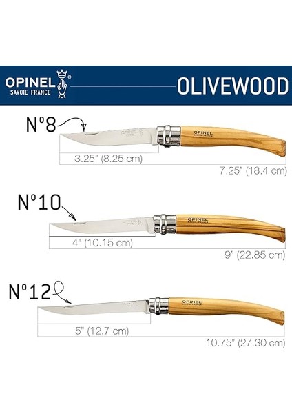 Inox Zeytın Saplı 8 No Fleto Cakı (001144) modelleri