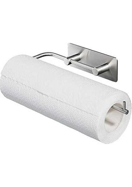 Paslanmaz Çelik Kağıt Havluluk Aparatı Inox SS304 - Kendinden Yapışkanlı