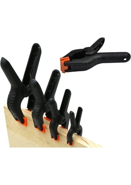 Kıskaç Klips Yaylı Işkence Plastik Kelepçe Güçlü Mafsallı Çene 5 Parça modelleri