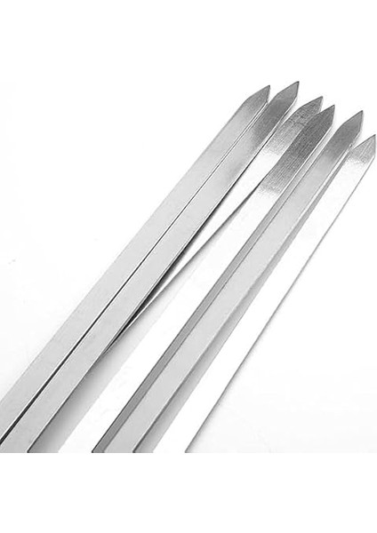 6 Adet Profosyonel Paslanmaz Metal Kıyma Şiş (Adana-Urfa-Antep Kebap Şişi) fırsatları
