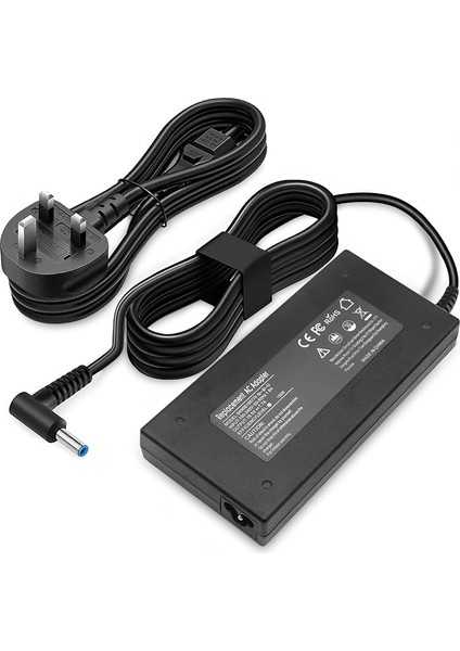 150W 19.5V 7.7A Ac Adaptör Şarjı Hp Omen 15-Ax 15-Dc 17-An Pavilion 15-BC200 15-BC500 Zbook Studio X360 15 G3 G4 G5 HSTNN-CA27 TPN-DA03 776620-001 917677-003 4.5x3.0mm Mavi Uç