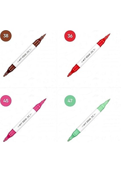 Art-X Akrilik Marker Çift Taraflı Profesyonel Kalem Seti 36 Li indirimleri