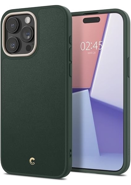 Ciel By Cyrıll iPhone 15 Pro Max Kılıf Kajuk Mag Magsafe Özellikli Forest Green - ACS06635 fırsatları
