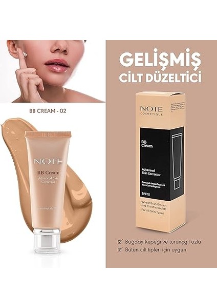 Bb Cream 02 Spf 15 Nemlendirici Etkili Yoğun Kapatıcı Bb Krem fiyatları