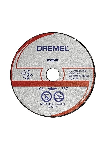DSM20 Kompakt Testere ile Uyumlu Metal ve Plastik Kesme Diski (DSM510) 3'lü indirimleri