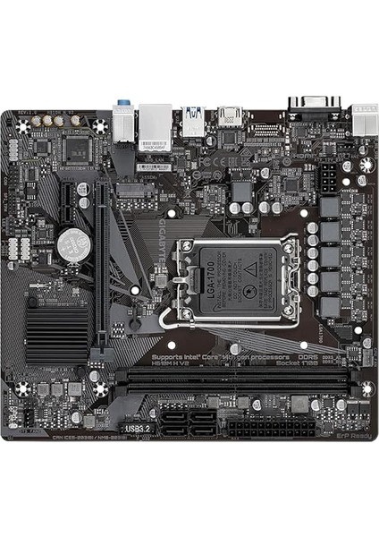 H610M H V2 Ana Kart - Intel Core 14. Cpu'ları Destekler, 4+1+1 Hibrit Dijital Vrm, 5600 Mhz'e Kadar Ddr5, 1 x Pcıe 3.0 M.2, Gbe Lan, USB 3.2 Gen 1 fırsatları