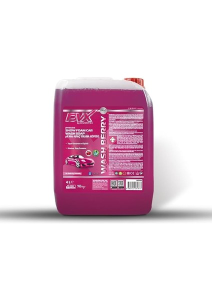 Washberry Ph Nötr Oto Şampuanı 4 Litre