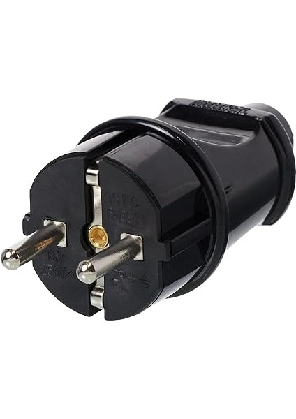 Aksesuar Topraklı Erkek Fiş Kordonsuz Siyah modelleri