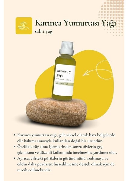 Yumurtası Yağı 50 ml - Epilasyon Sonrası Tüy Azaltıcı Bakım Yağı modelleri