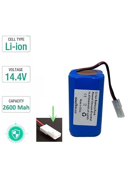 Mi Vacuum Mop 2in1 Essential Akıllı Robot Süpürge Bataryası (Mjstg1) 14.4V 2600 Mah Pil fırsatları