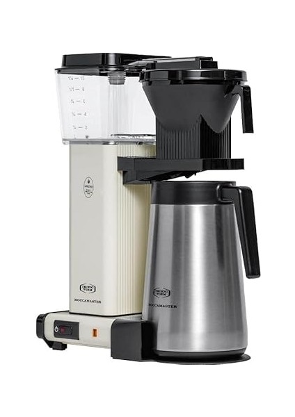 Filtre Kahve Makinesi, Paslanmaz Çelik Termoslu, 1.25 L Kapasite, Off White fiyatları