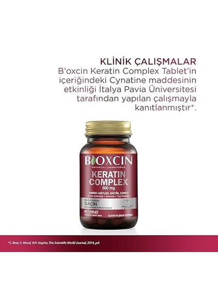 Keratin (500 Mg) Complex Takviye Edici Gıda 60 Tablet indirimleri