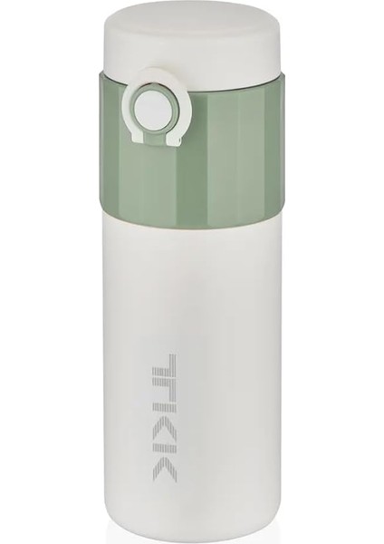 450ML Paslanmaz Çelik Kilitlenebilir Kapak Kahve Bardağı Mug (6 Saat Sıcak-Soğuk) (Yeşil)