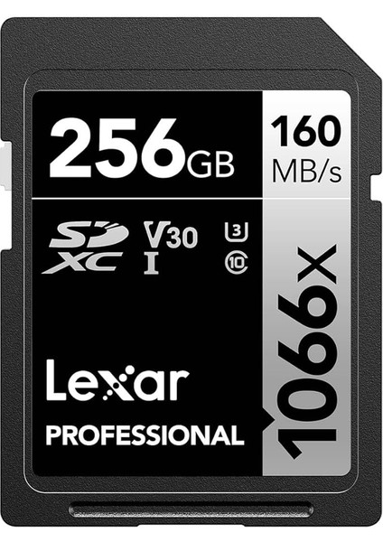 256GB Professional 1066X Sdxc Uhs-I Cards, Up To 160MB/S Read 120MB/S Write C10 V30 U3