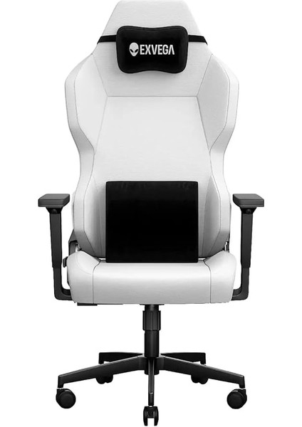 Andromeda 2025 Masajlı Oyuncu Koltuğu Dokuma Kumaş (Beyaz)