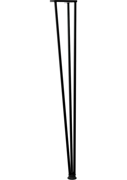 Concept 42 cm Siyah Sehpa Ayağı Filteke Ayak 4 Lü