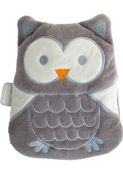 Kiraz Çekirdekli Baykuş Kadife Gaz Yastığı/gri