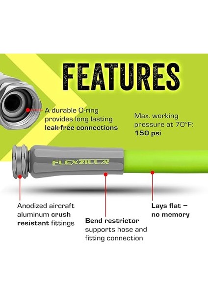 Bahçe Hortumu Zillagreen 5/8 Inç (Inç) x 10' (Feet) fırsatları