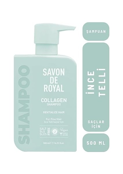 De Royal Miracle Şampuan 500 ml | Ince Telli Saçlar | Canlandırıcı Etkili | Kolajen | Tuz Içermez fiyatları
