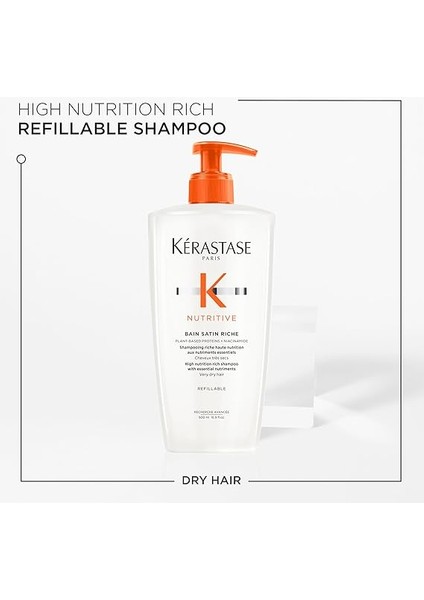 Nutritive Bain Satin Riche Yoğun Nemlendirici Şampuan 500 ml modelleri