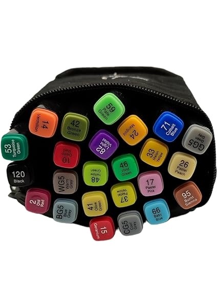 Touch Marker Art 24 Adet Çantalı Kalem Seti modelleri